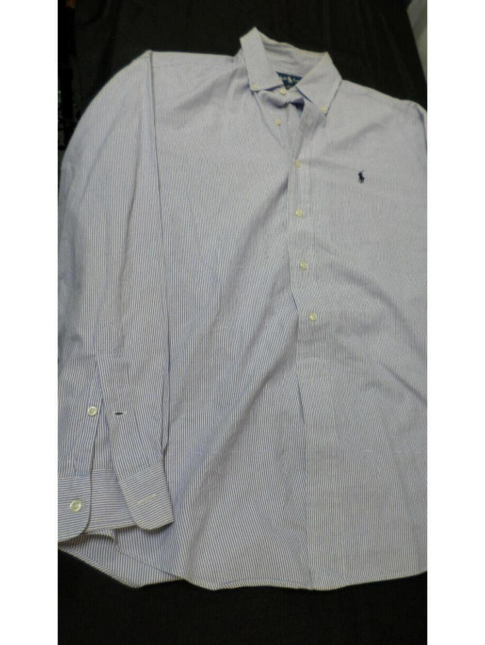 EUC RALPH LAUREN BLAKE CLASSIC FIT LONG SLEEVE  100% COTTON BLUE SHIRT MEDIUM